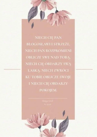 A Kartka składana - Błogosławieństwo beż - Szaron
