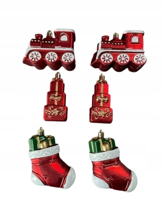 Bombki na choinkę 6szt Lokomotywa, Prezenty - Rembowskiego 9