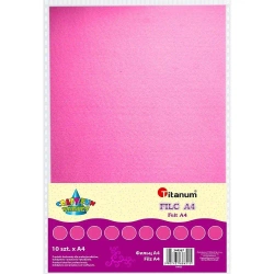Filc A4 różowy 10szt - Titanum