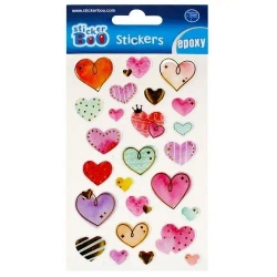 Naklejki 10x16 cm Epoxy Serca Sticker Boo 493725