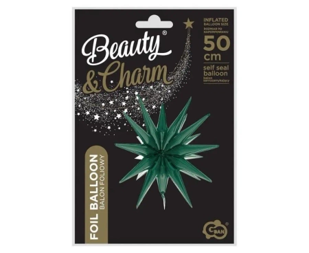 Balon foliowy Gwiazda 3D złota 50x46cm - Godan