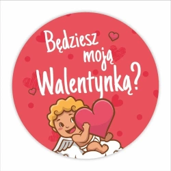 Naklejki walentynkowe - Będziesz moją... 24szt - LearnHow