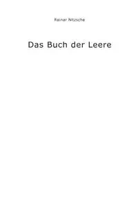 Das Buch der Leere - Nitzsche Rainar