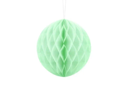 Kula bibułowa, pistacjowy, 20cm (1 op. / 1 szt.) - PartyDeco