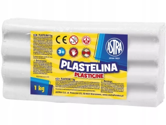 Plastelina 1 kg, biała