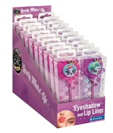 Crazy Chic. Cień kwiatuszek i kredka mix - Clementoni