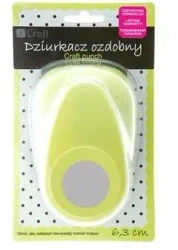 Dziurkacz ozdobny 6,3cm kółko z falbanką - Dalprint dpCraft