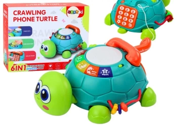 Interaktywny żółw 6w1 zielony - Leantoys