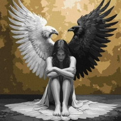 Malowanie po numerach - Dwie strony duszy metal - Ideyka