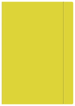 Teczka z gumką. A4+ żółta. - Interdruk