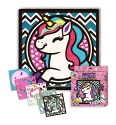 Zestaw do tworzenia obrazów z drewna - Jednorożec - Splat Planet