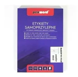 Etykiety samoprzylepne A4/100K 21x70x42,3mm - Penword