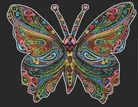 Kolorowanka Welwetowa Colorvelvet A4 Motyl - Stepp Sp.z.o.o