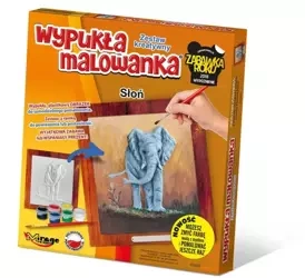 Wypukła Malowanka Zoo - Słoń - Mirage Hobby