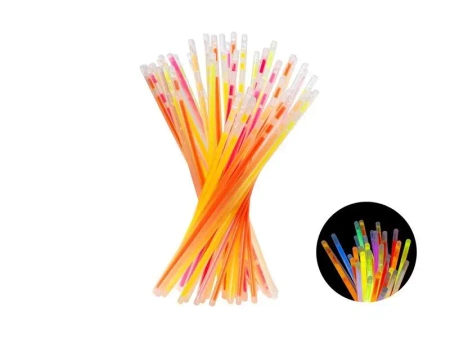 Pałeczki fluorescencyjne 20cm 100szt mix - PartyDeco