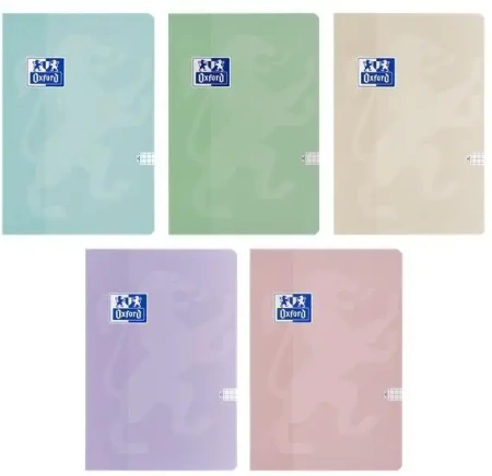 Brulion B5/60K kratka Touch Pastel (5szt) - Oxford