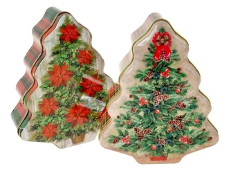 Pojemnik metalowy choinka MIX - ADAR