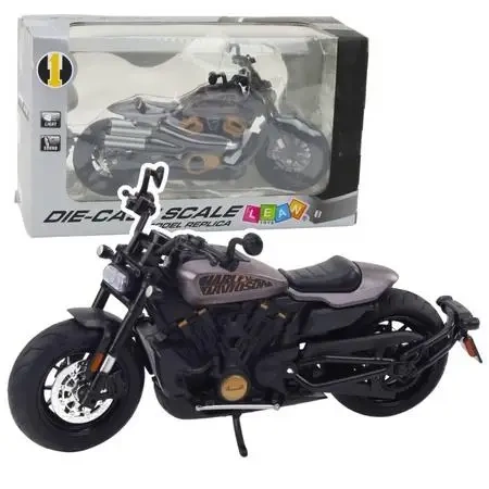 Motocykl Chopper ze światłem i dxwiękiem 1:12 - Leantoys