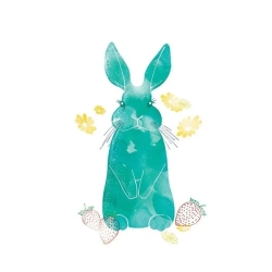 Karnet Swarovski kwadrat CL2611 Królik - Clear Creations