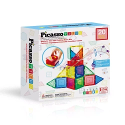PICASSO Muzyczny Zestaw 20 Elementów, klocki magnetyczne