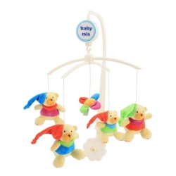 Karuzelka nad łóżeczko Misie w szlafmycach - Baby Mix