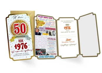Karnet Urodziny 50 - Kukartka