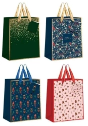 Torebka upominkowa duża Świąteczna mix BN - INTERDRUK