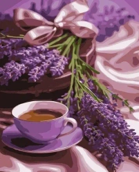 Malowanie po numerach - Kawa Lawendowa 40x50cm - Qbee