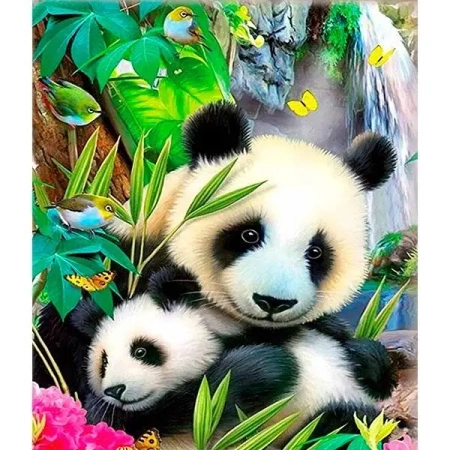 Mozaika diamentowa 5D - Panda 40x30cm - Titanum