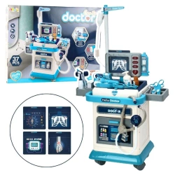 Zestaw lekarski wózek z EKG - Leantoys