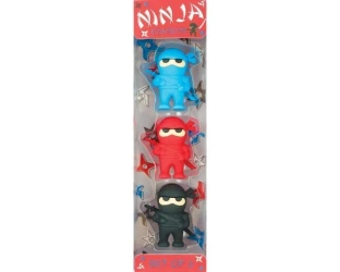 Gumki do ścierania Ninja - Kolorowe Baloniki