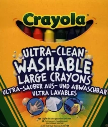 Duże zmywalne kredki 8 kolorów CRAYOLA