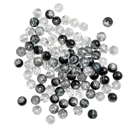Koraliki szklane spękane 8mm 100szt mix - Dalprint