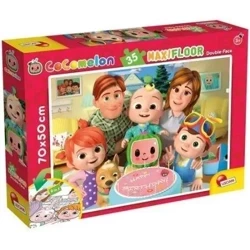 Cocomelon - dwustronne puzzle podłogowe 35 el. - Lisciani