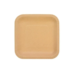 Talerze papierowe kraftowe 18x18cm 8szt - Arpex
