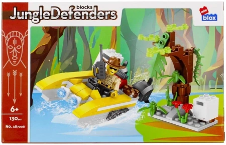Klocki konstrukcyjne Alleblox Jungle 130el27x17x4 48/96