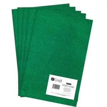Filc poliestrowy A4 dark green 5szt - Dalprint dpCraft