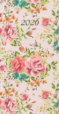 Kalendarz 2026 A6 tygodniowy Soft Rosarium - Lucrum