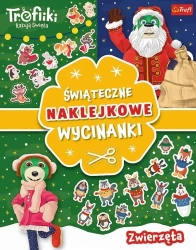 Zwierzęta. Trefliki ratują święta. Świąteczne naklejkowe wycinanki - opracowanie zbiorowe