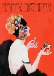 Karnet B6 z kopertą Urodziny Makijaż - Madame Treacle