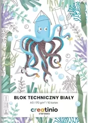 Blok techniczny biały A3/10K Creatinio (10szt) - Top 2000
