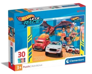 Puzzle 30 Super Kolor Hot Wheels - Clementoni
