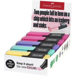 Zakreślacz mini TXTLNR mix (10szt) - Faber Castell
