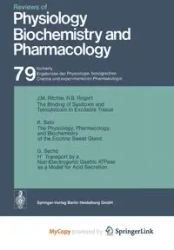 Reviews of Physiology, Biochemistry and Pharmacology - Adrian R. H.