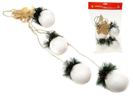 Dekoracja świąteczna z bombkami 70cm - ADAR