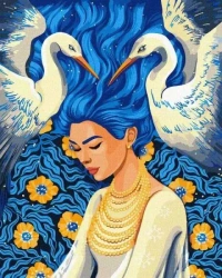 Malowanie po numerach 40x50cm Czekając na spotkanie