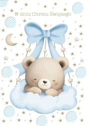 Kartka okolicznościowa Chrzest - Trend