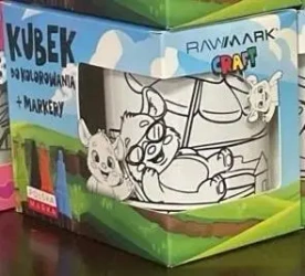 Kubek do malowania z markerami puciek - Rawmark