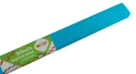 Bibuła marszczona, lazurowy błękit