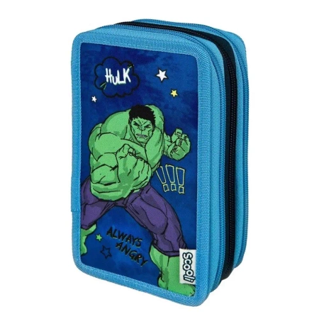 Piórnik z wyposażeniem potrójny Avengers - Cass film